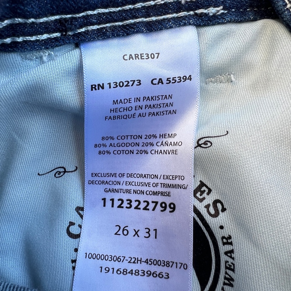 Wrangler Dark Blue High-Rise Wide Leg Jeans - Picture 13 of 16